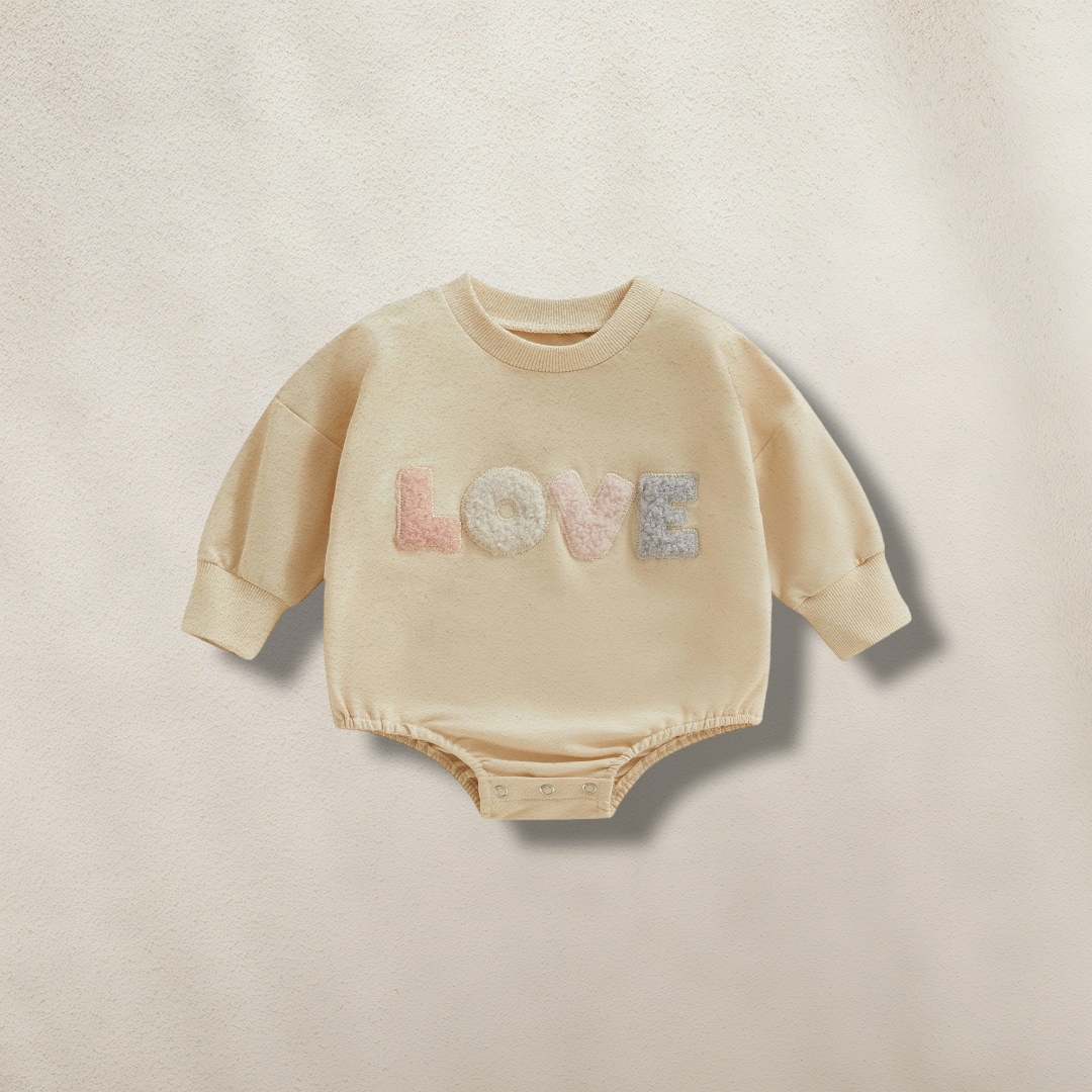 "Love" Hoodie Romper