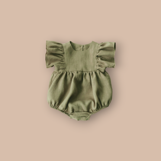 Baby Girl Short Sleeve Romper