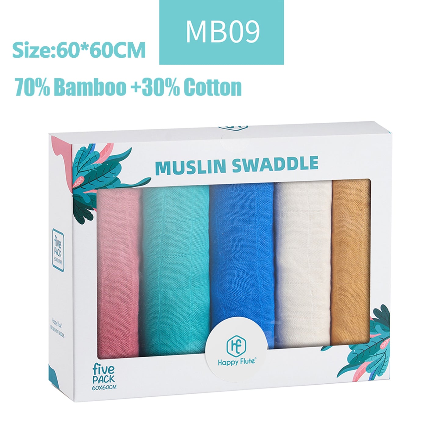 5Pcs/set Muslin Swaddle