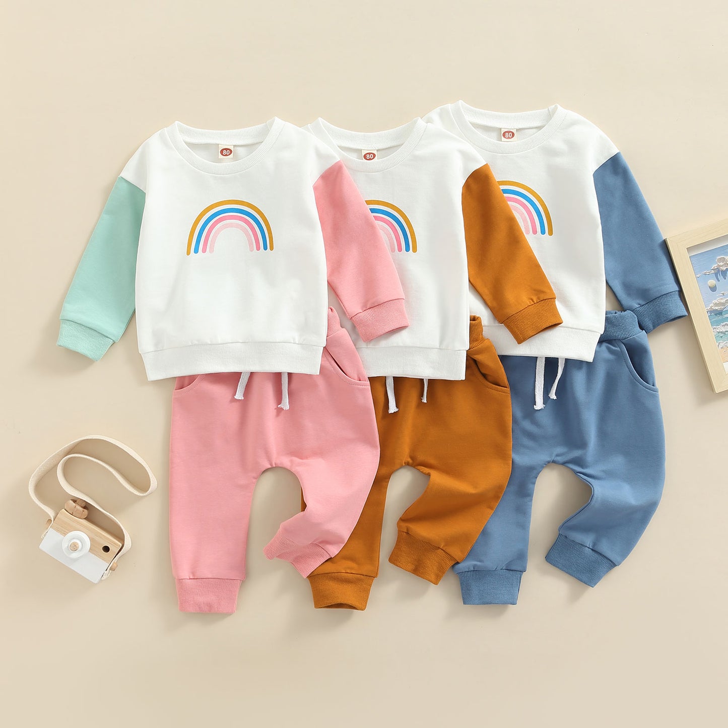 Colorfull Rainbow Cozy Set